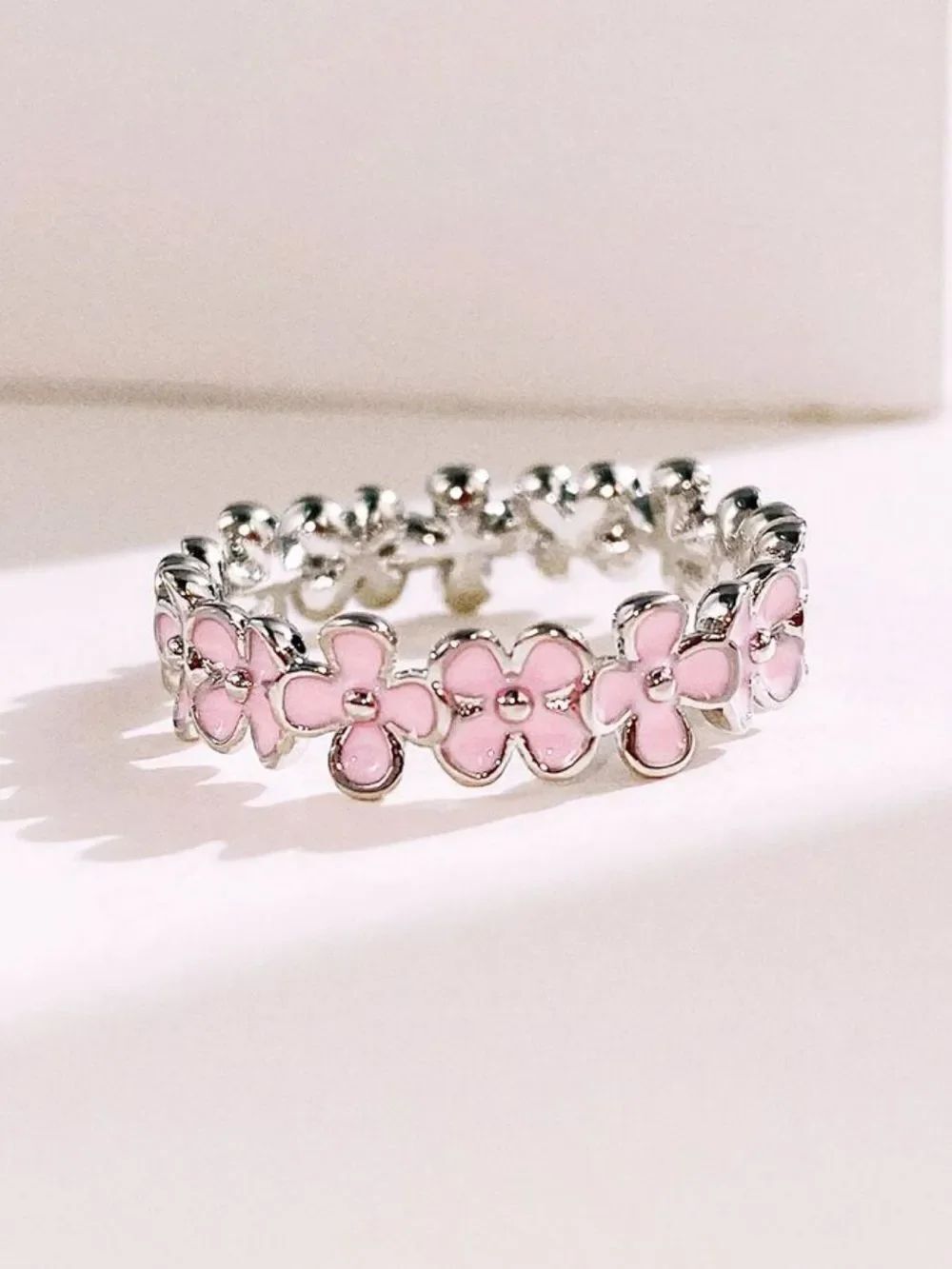 Pink Flower Ring S1448